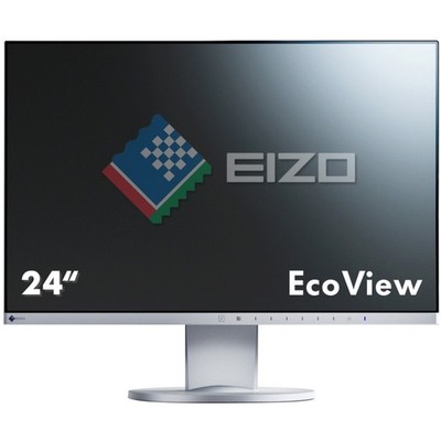 EIZO FlexScan EV2455-GY 24'' Ultra-Slim LCD Monitor USB 3.0 DVI-D HDMI VGA DP