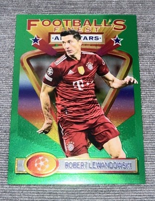 2021-22 Topps Finest Flashbacks UCL #100 Robert Lewandowski Bayern Munich