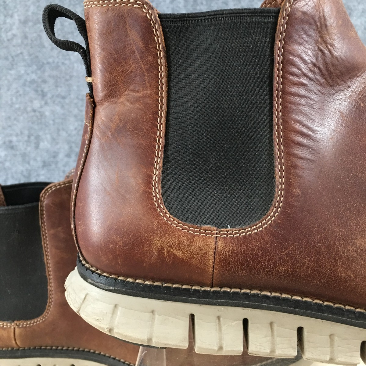 Cole Haan Zero Grand Men\'s 13 Waterproof Brown Leather Chelsea Boots C30164 Men main image 4