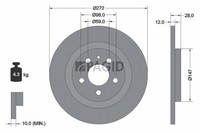 2X Pagid Bremsscheibe Voll Ø272Mm FüR Peugeot 807 E EB CitroëN C8 Ea_ Eb_ EA