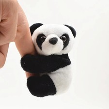 Cute Panda Plush Toy Keychain  Cartoon Bag Pendant  Car Key Charm