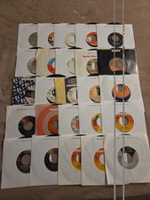 Lot Of 45 RPM Vinyl Records: 25 Records, 25 Hits; Big Name Artists
