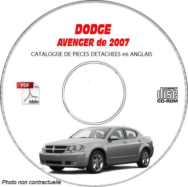 CD-ROM de pièces détachées Dodge Avenger 07 documentation technique