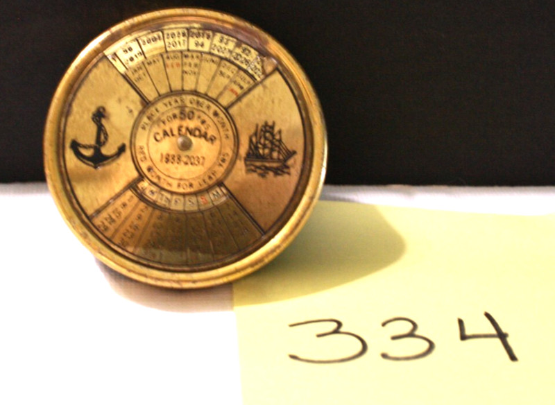 Vintage Perpetual 50 Year Calendar 1988-2037 Paper Weight