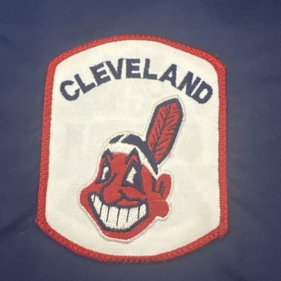 Cleveland Indians Jacket XL Mens Starter Blue Vintage Chief Wahoo