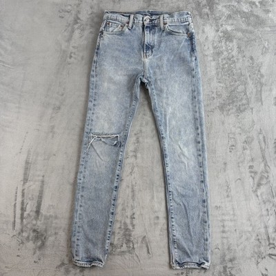 Levi s 510 Herren Skinny Jeans W29 L32 hellblau distressed