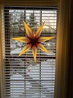 IKEA Strala Paper Star Lights - 28” Red Stripes. 2 Lights, 2 Cords, 2 Bulbs NEW — photo 1