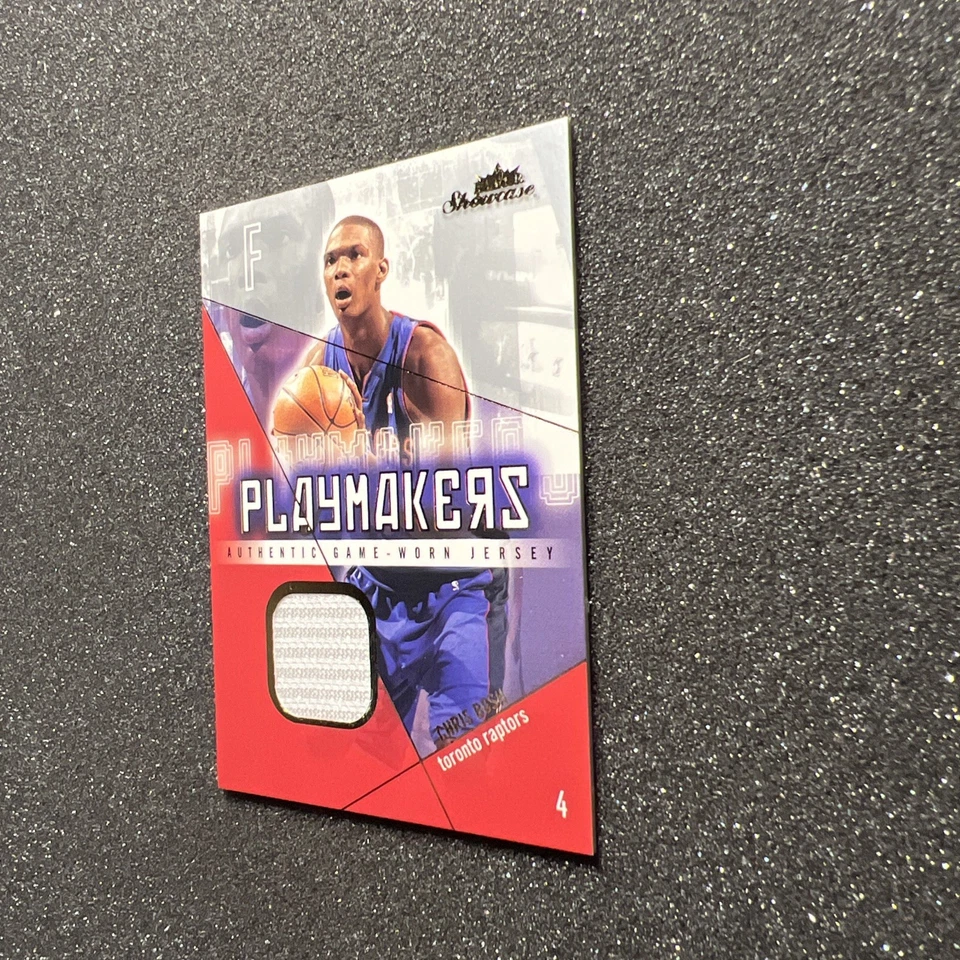 2004-05 Fleer Showcase CHRIS BOSH #PM-CB Playmakers JERSEY GOLD 026/100 RAPTORS - Image 3 of 4