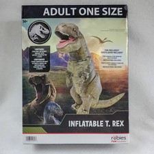 Rubies Jurassic World T. Rex Inflatable Halloween Costume w/ Fan, Adult Size NIB