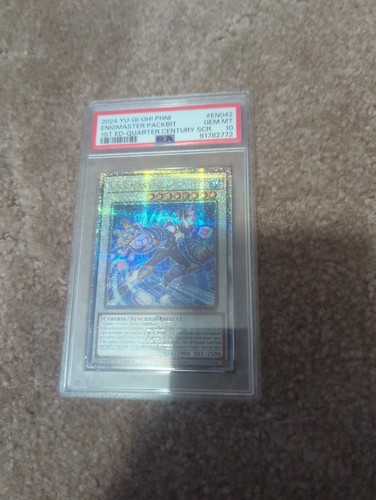 Yu-Gi-Oh! Enigmaster Packbit Quarter Century Secret Rare PHN PSA 10