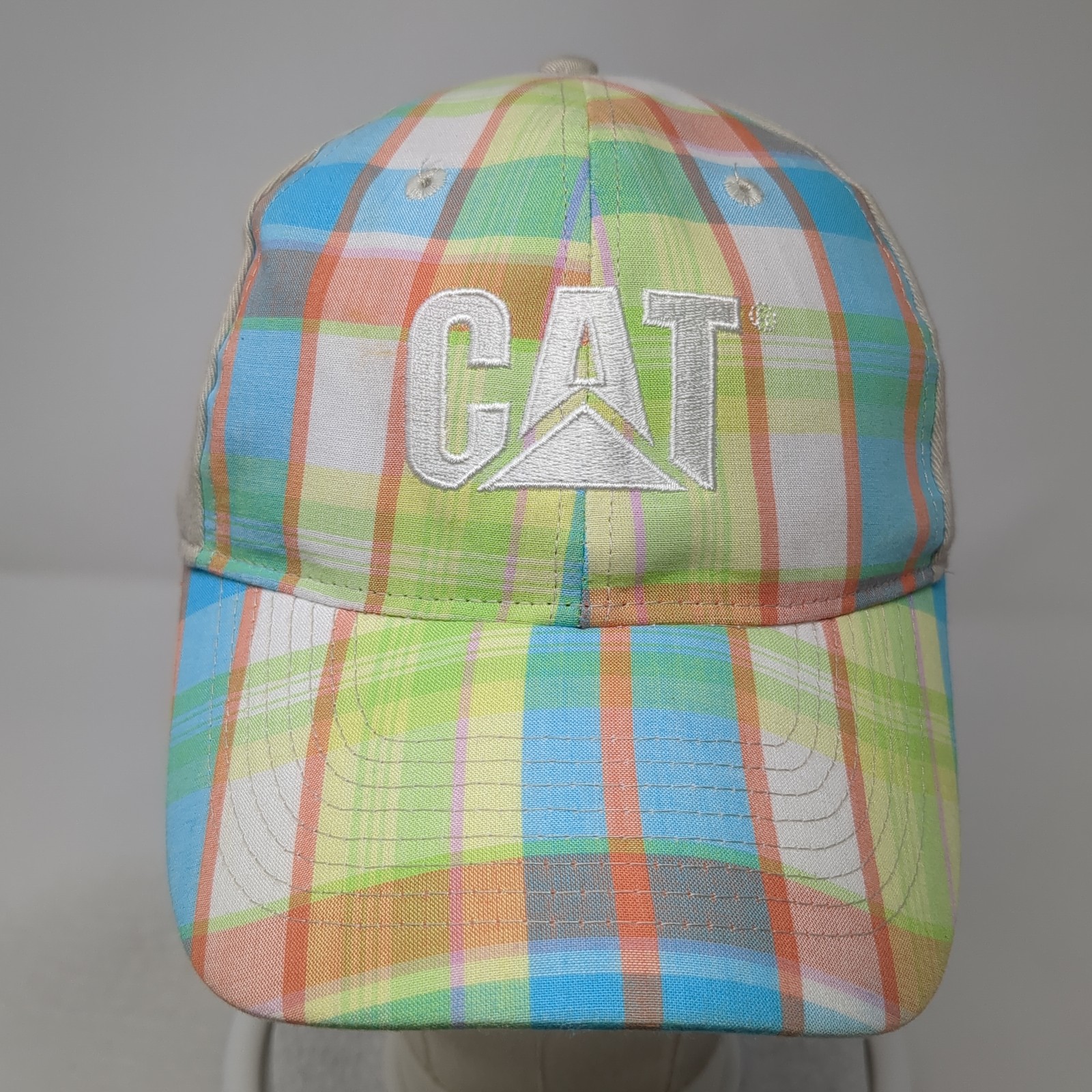 CAT Strapback Baseball Hat Multicolor One Size Em… - image 2