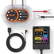 12V Wireless Car Battery Monitor Tester 433MHz RF for Car RV Truck Boat SoC SoH