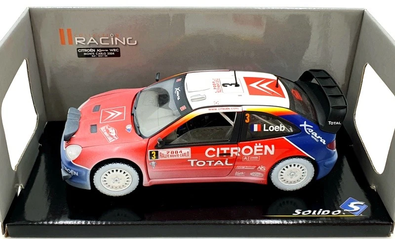 Solido 1/18 Scale Diecast 9021-06 - Citroen Xsara WRC RMC 2004 - S.Loeb #3 - Image 4 of 4