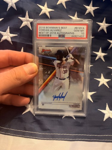 YORDAN ALVAREZ 2018 Bowman's Best - Best of 2018 Auto PSA 10
