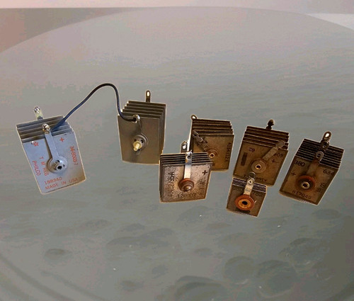 Vtg Mixed Lot Of 7 Selenium Rectifier Philco FTR RR Co