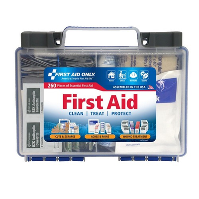 #ad First Aid Kit 260 Piece OSHA Compliant 50 Person Emergency Business Home Car $29.99