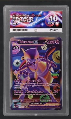 ACE 10 Mewtwo EX 157/128 30th Celebration Anniversary Future Rare