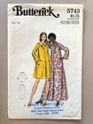 1970's Butterick Misses' Robe Pattern 5743 Size 16