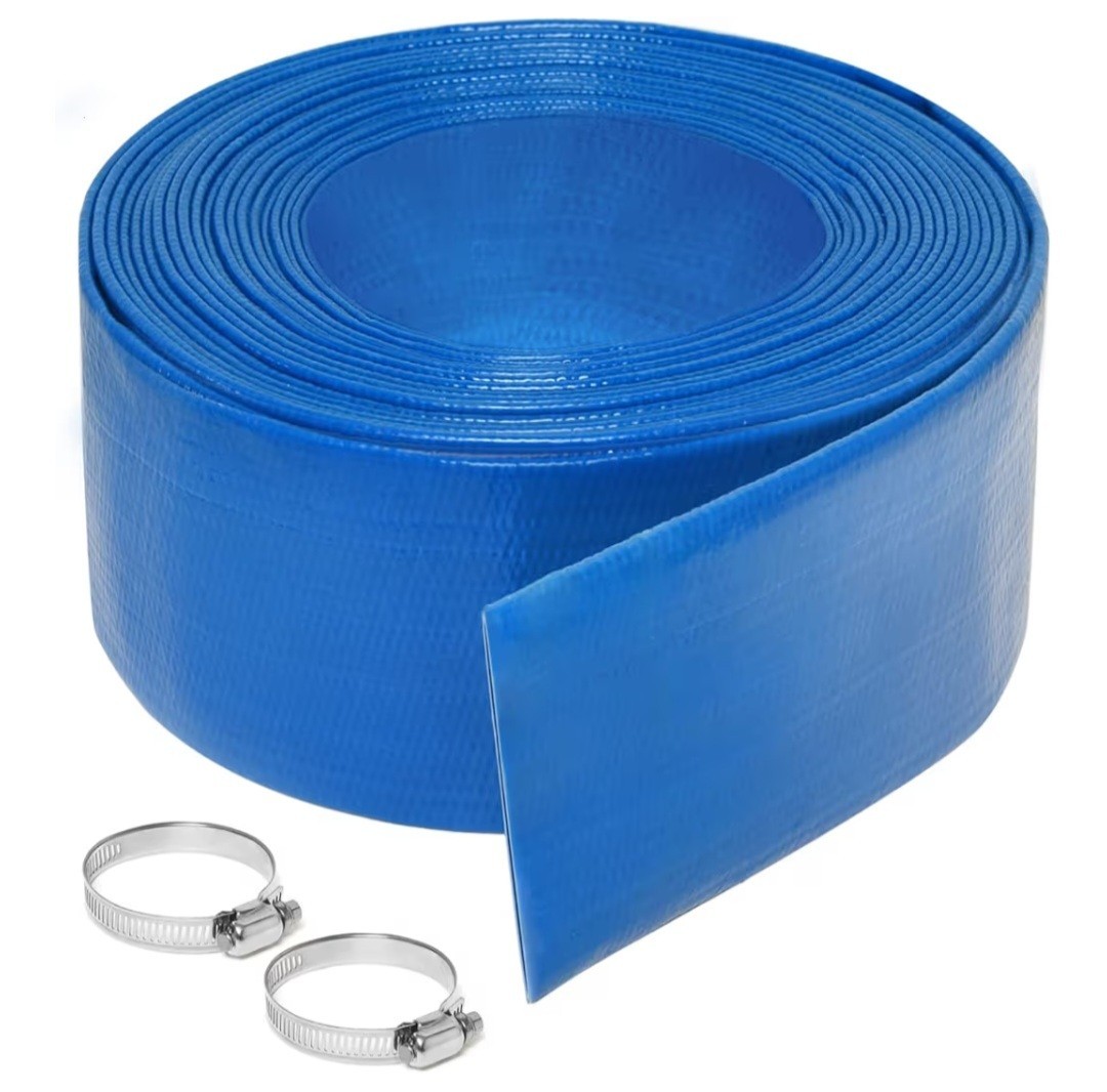 Manguera de retrolavado de piscina de PVC de alta resistencia Gonioa de 2 pulgadas x 25 pies, reforzada