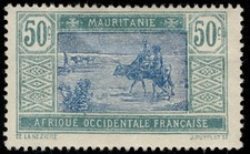 MAURITANIA 40 - Crossing Desert "1926 Grey Green and Deep Blue" (pc66919)