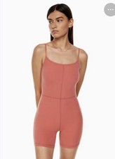 Aritzia Wilfred Free Freestyle Romper 7in One Piece Jumpsuit Burnt Orange XS