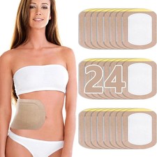 24Pcs Castor Oil Pack Wrap Organic Cotton Castor Oil Patches Disposable Self-...