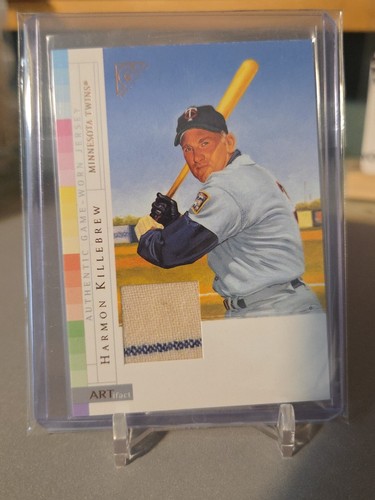 Harmon Killebrew 2003 Topps Gallery Artifact Twins Game Used Jersey Card Stripe