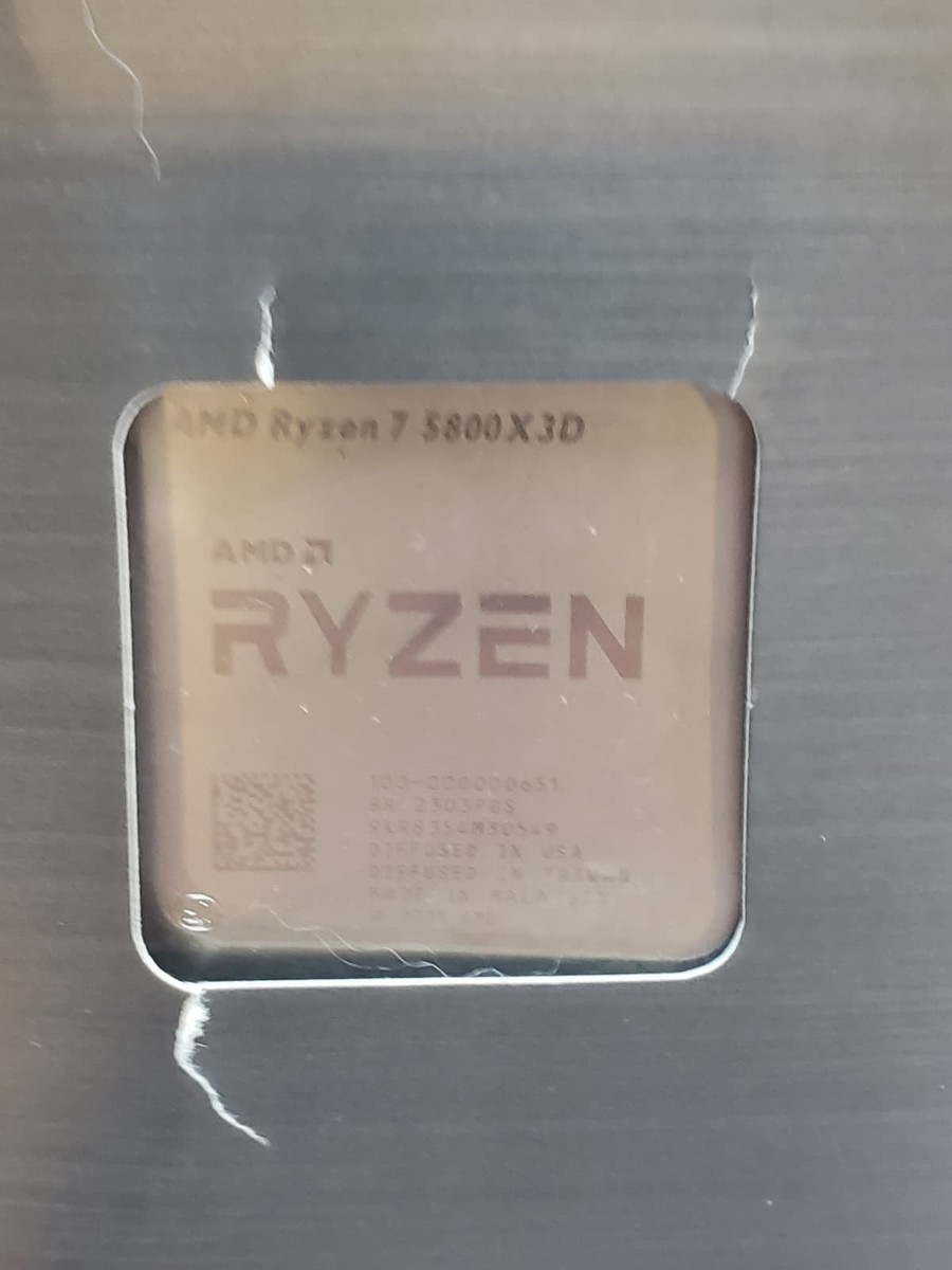 AMD Ryzen 7 5800X3D Processor - NOT WORKING / For parts or Repair