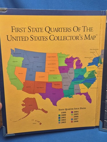 First State Quarters of the United States Collector's Map 1999-2008 - Picture 3 of 8
