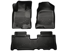 Husky Weatherbeater Front2nd Row Floor Mats 3pc Fits 12-15 Captiva Sport Black