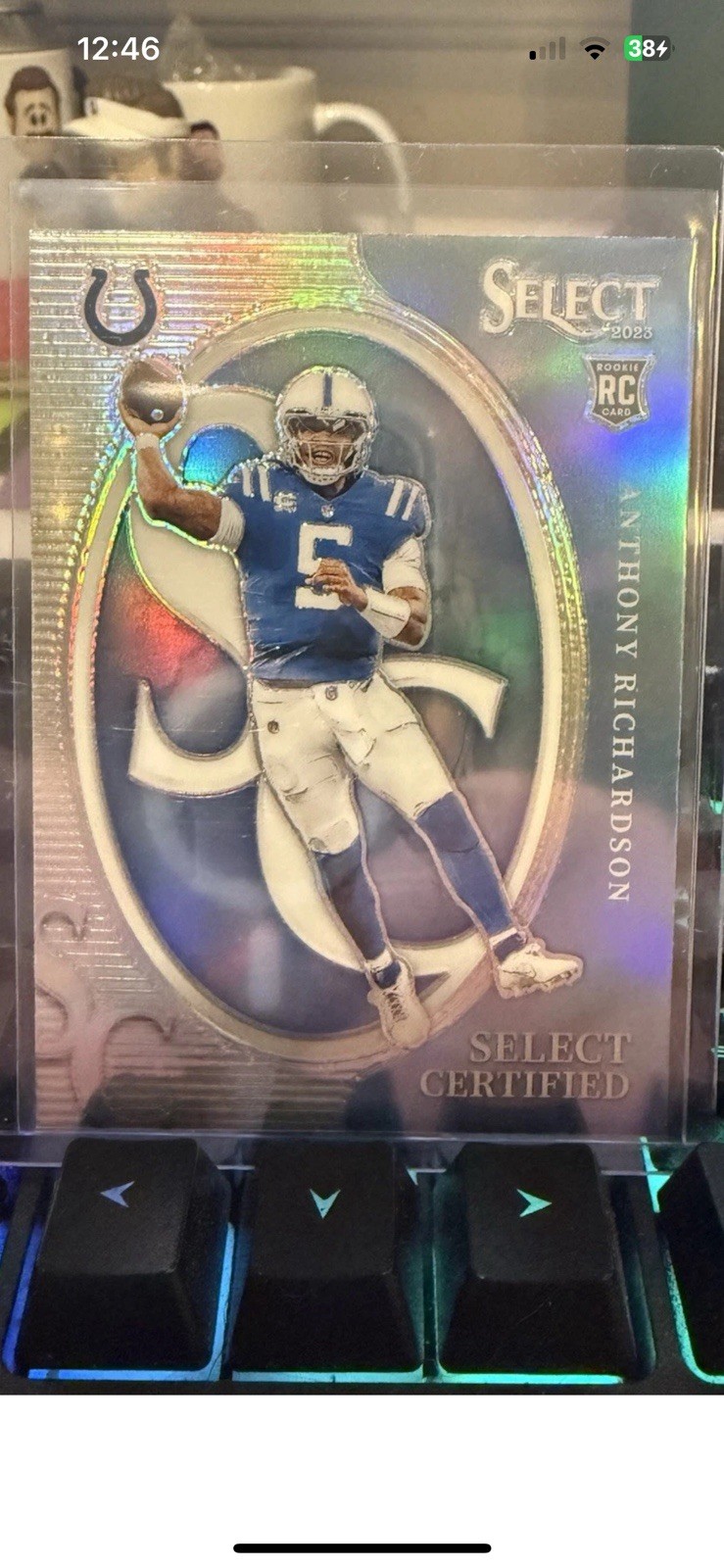 2023 Select Anthony Richardson RC Rookie Silver Select Certified #CRO-ARI Colts