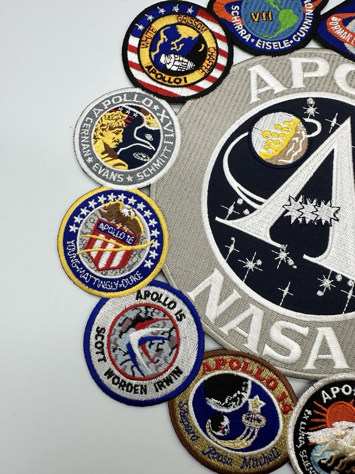 Apollo NASA Mission 10” Patch Collage Space X Lunar Landing