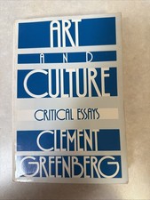 Art and Culture: Critical Essays