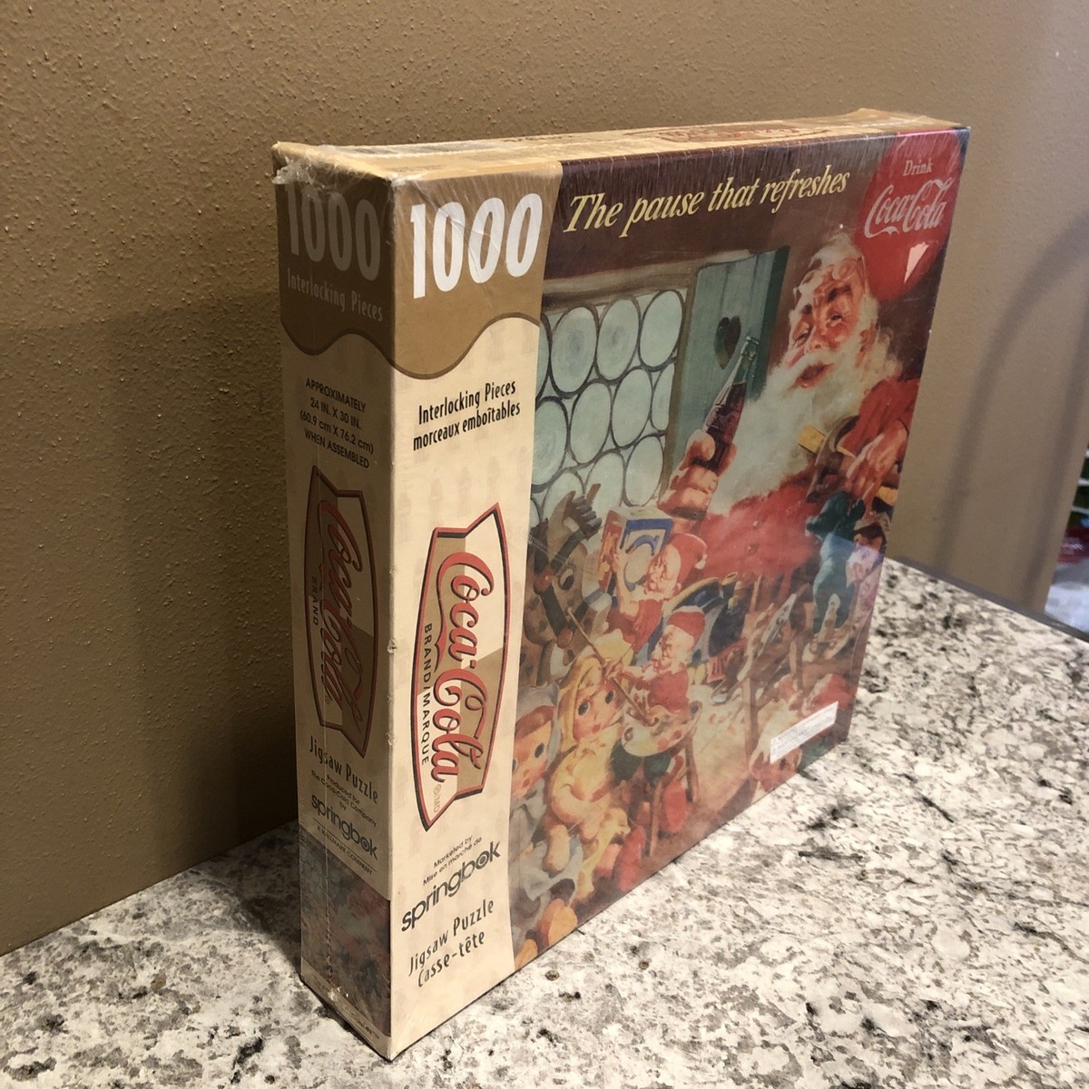 Vintage Springbok Santa Coca-Cola The Pause That Refreshes 1000 Pc