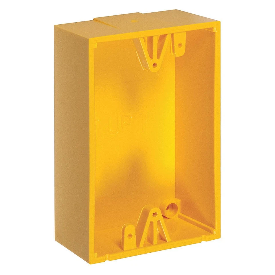 SAFETY TECHNOLOGY INTERNATIONAL KIT-71100A-Y Back Box,Polycarbonate,Yellow 31CM8