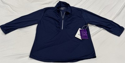 MOJO Sportswear Company Náutica Navy Half Zip Shell Caye Pullover Size Large NWT