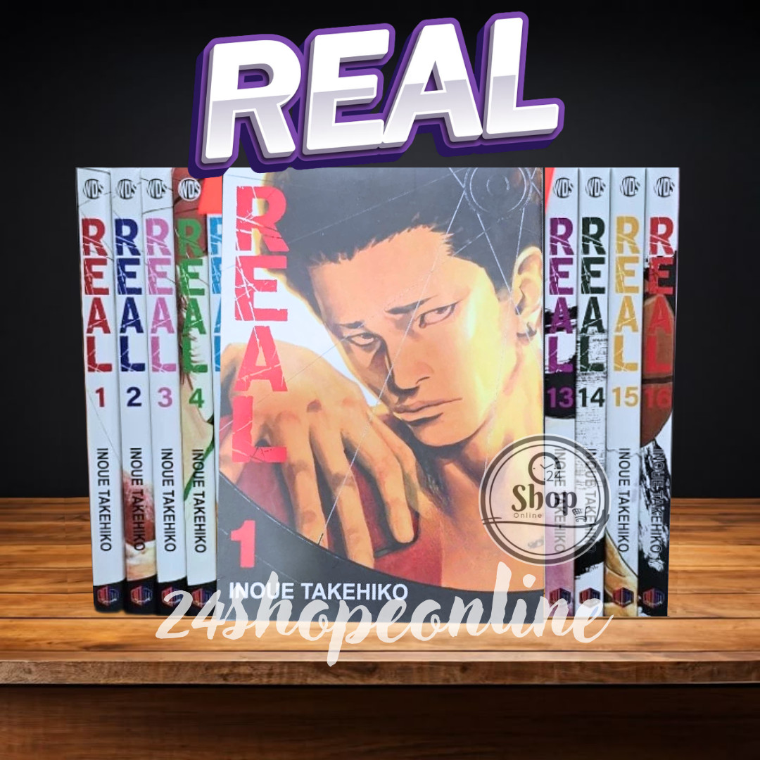Juego medio/completo de cómics ingleses Real Manga Vol.1-16 de Takehiko Inoue | DHL