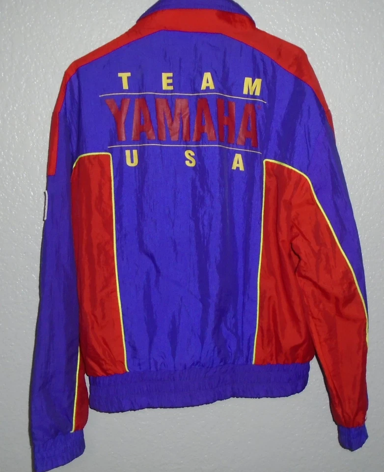 Vintage Team Yamaha Racing Snowmobile windbreaker Jacket light weight Medium - Image 2 of 3