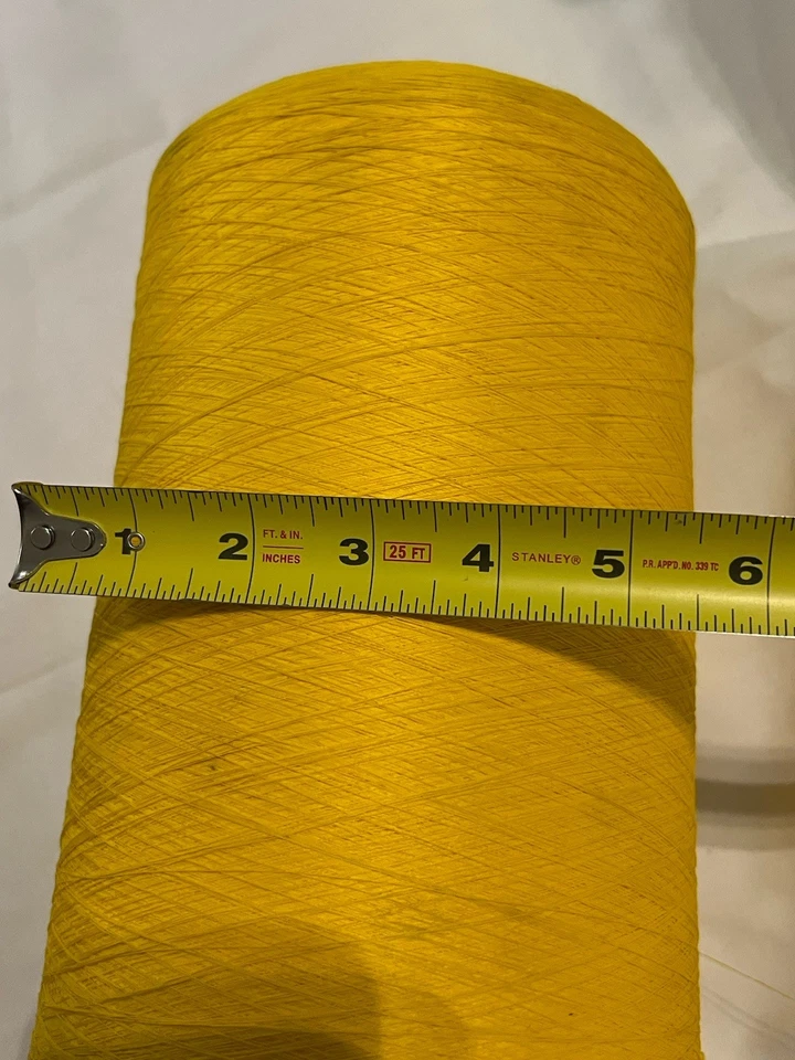Repreve PC Polyester Sewing Thread Amarillo / Yellow AND Natural Thread Vintage - Image 4 of 4