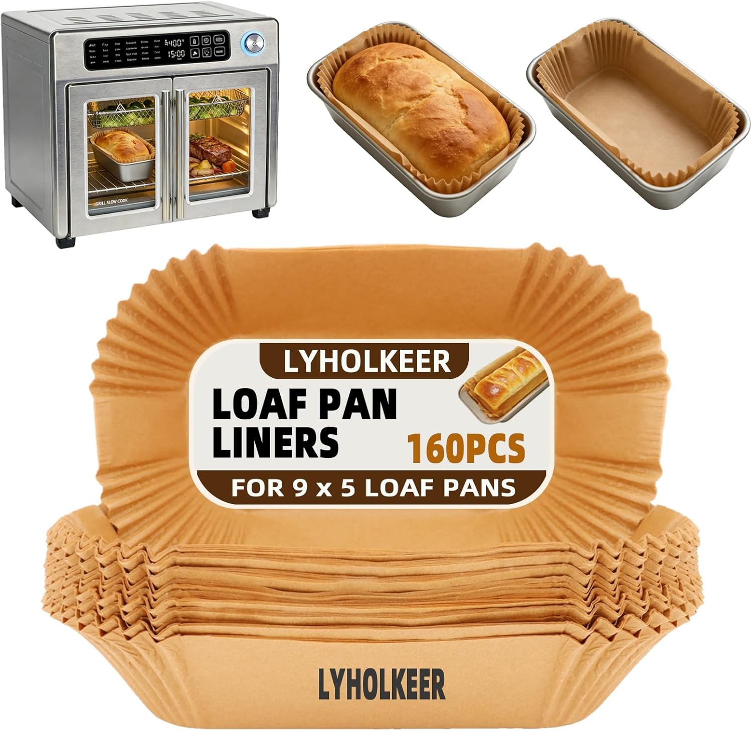 Loaf Pan Liners 9x5 5 Inch 160 Pack