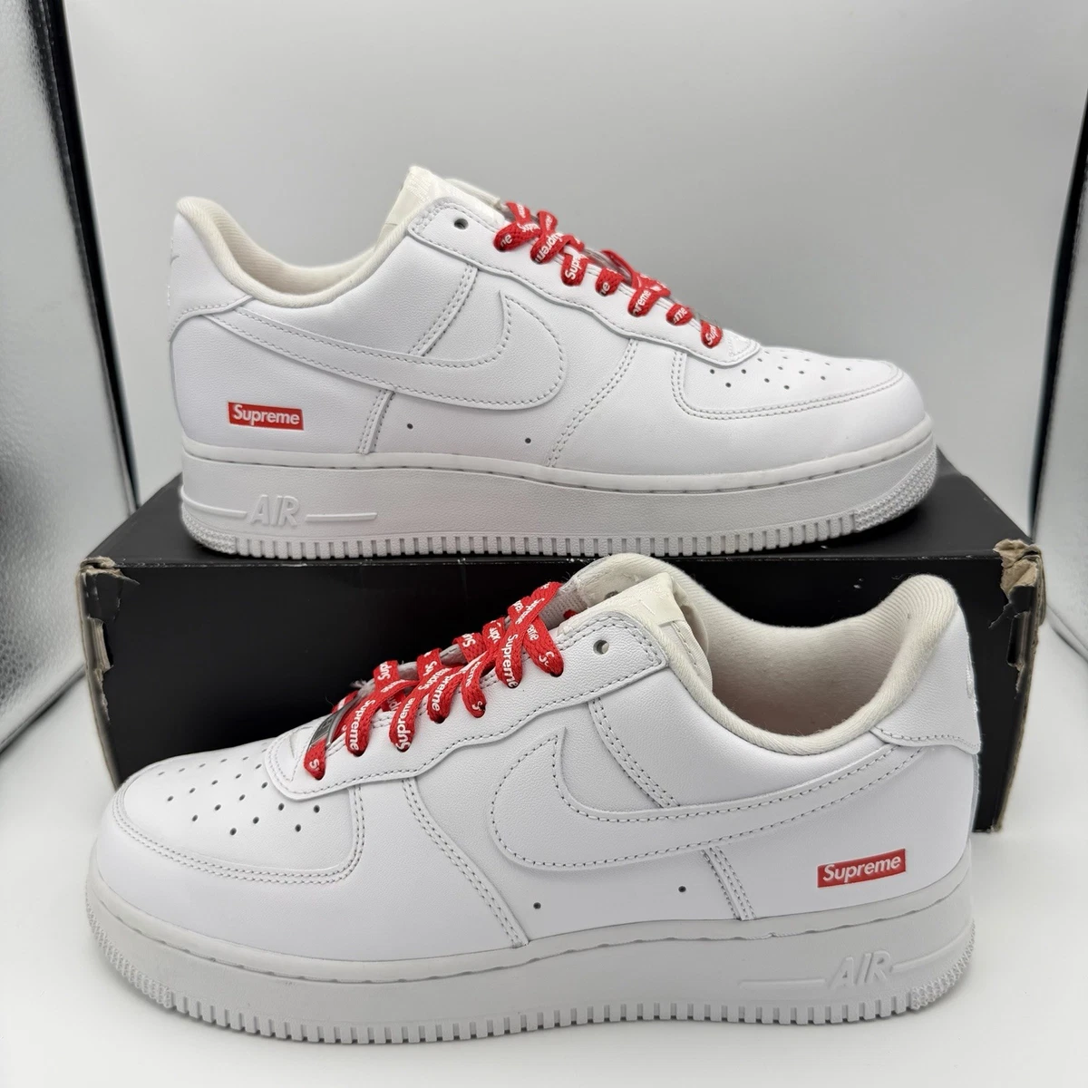 Las mejores ofertas en Nike Air Force 1 x Supreme Low Box Logo