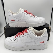 Nike Air Force 1 x Supreme Low Box Logo - White for Sale