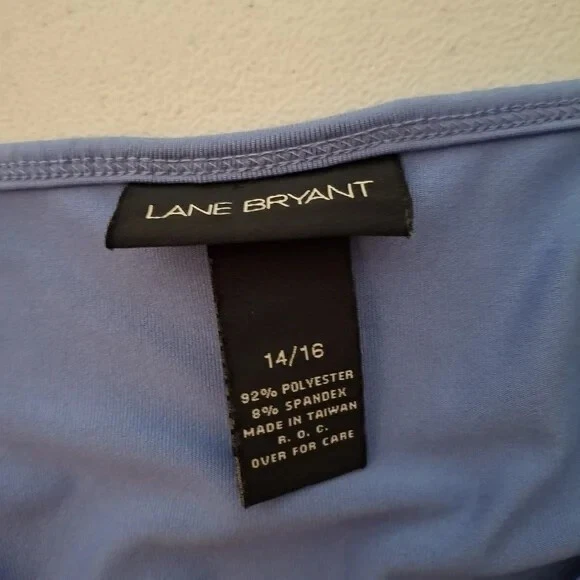 Camisola informal Lane Bryant talla 14/16 con correa de espagueti lavanda capas sedosas Foto 4 de 4