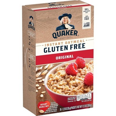 Instant Gluten Free Oatmeal - 10 Packets of Whole Grain Energy for Busy Mornings