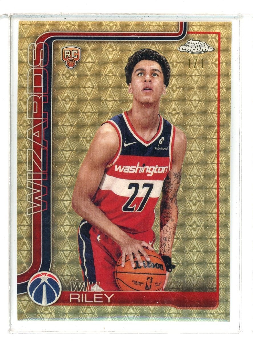 2025-26 Topps Chrome #271 Will Riley RC Rookie Variation Superfractor TRUE 1/1