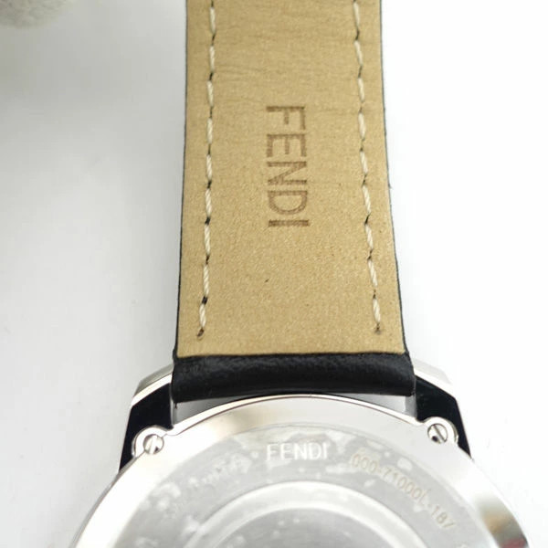 FENDI Runaway F logo round Men watch wristwatch quartz thumbnail 6