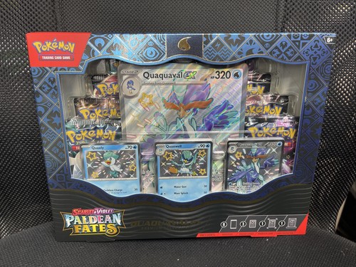 pokemon paldean fates premium collection box- Quaquaval Ex. - Picture 1 of 5