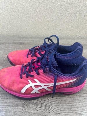 Womens Asics Solution Speed FF Tennis Shoes Size: 9Color: Pink Blue
