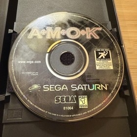 SEGA 💥 Amok 💥 Saturn CIB + Reg. Clean Tested