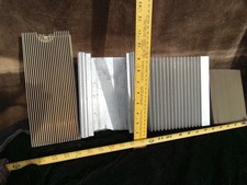 Assorted Heat SINKS of Aluminum. Lot of 4 New Old Stock